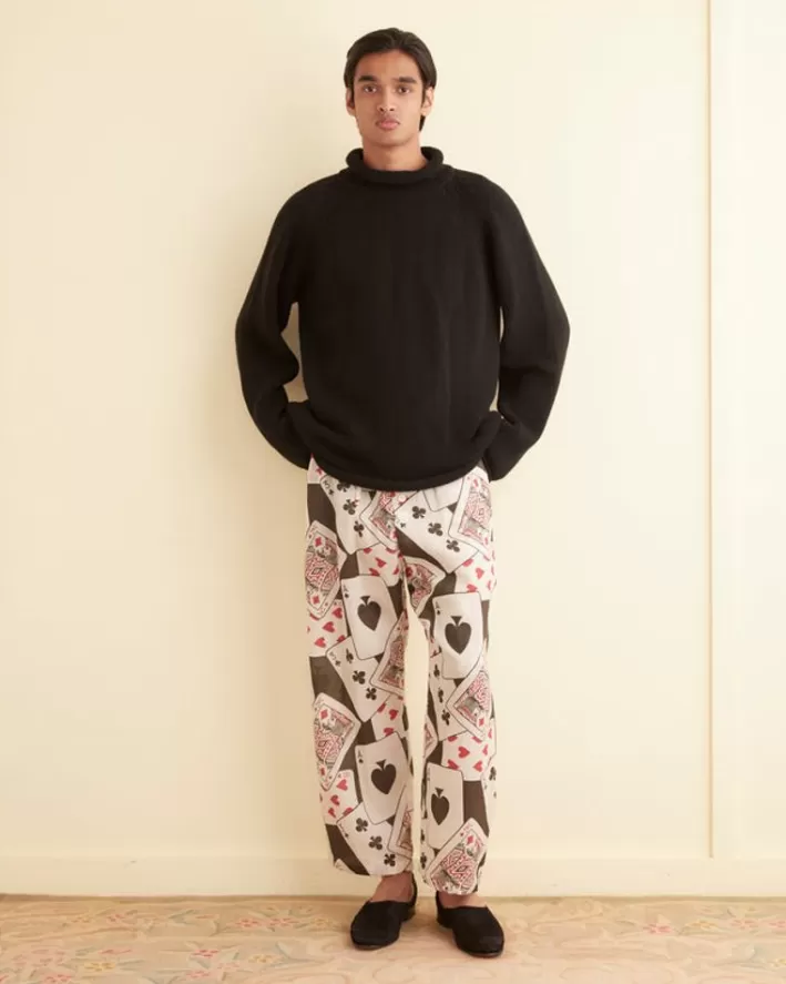 Men BODE Trousers & Pants<Ace Of Spades Pajama Pants