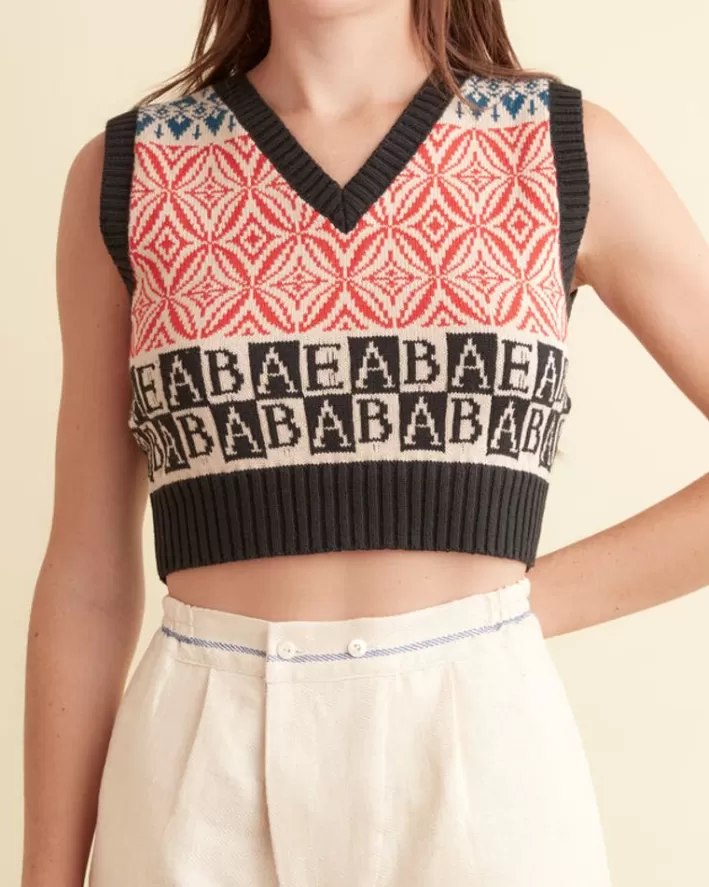 Women BODE Knitwear<Alphabet Vest