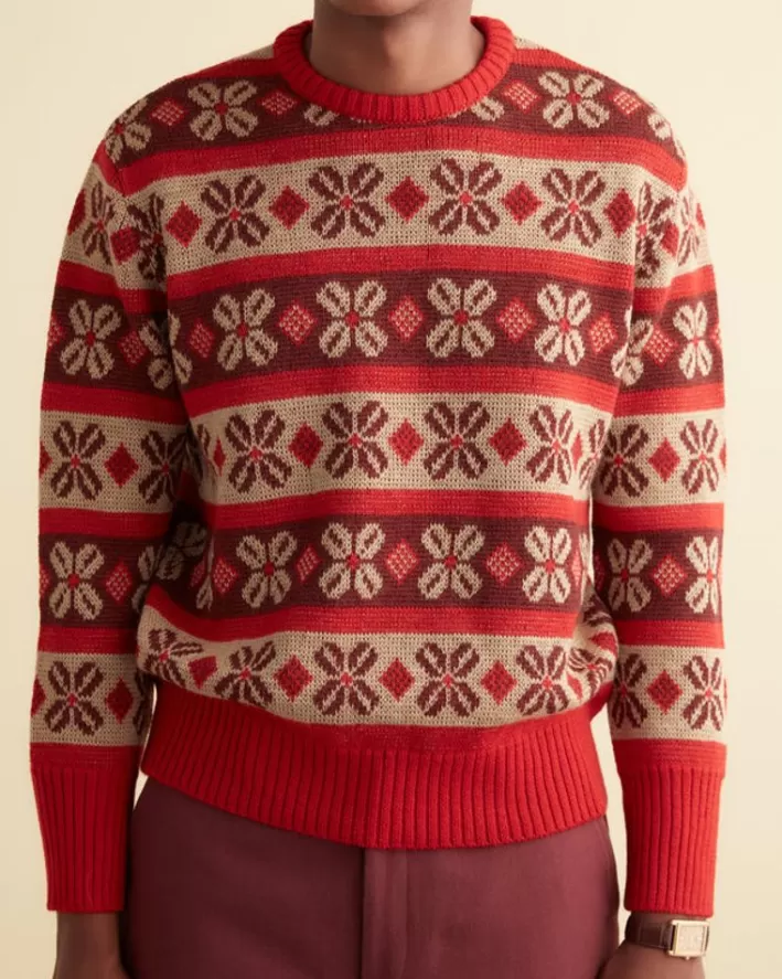 Men BODE Knitwear<Begonia Stripe Sweater