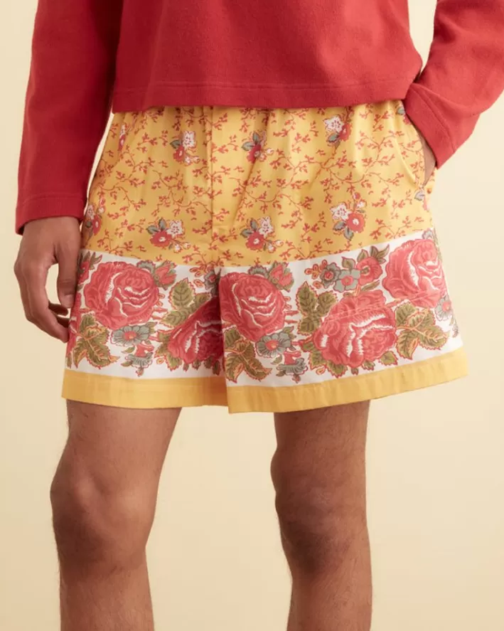 Men BODE Shorts<Blooming Border Shorts