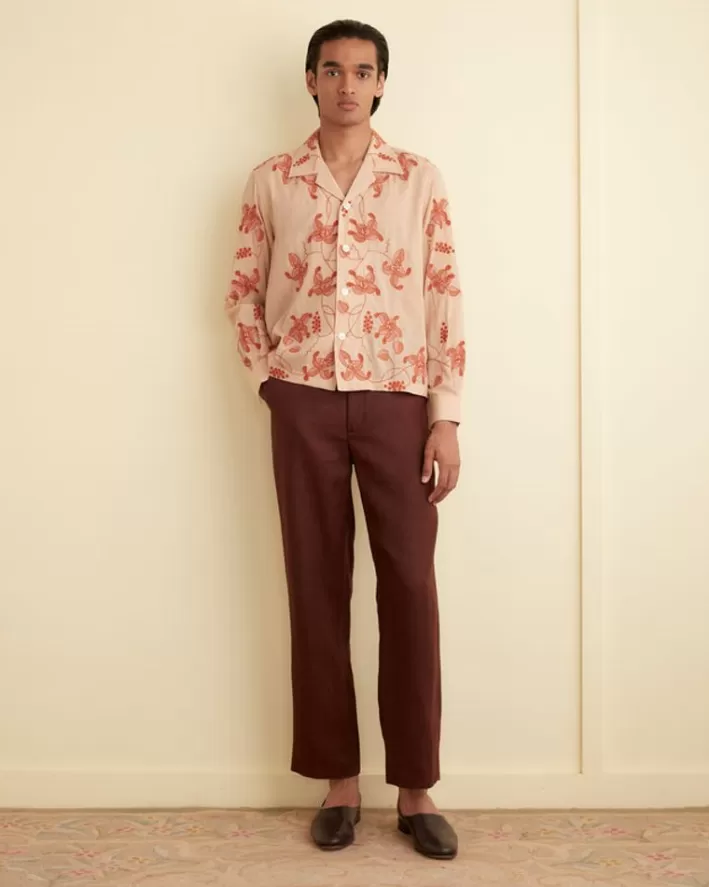 Men BODE Shirts<Bougainvillea Long Sleeve Shirt