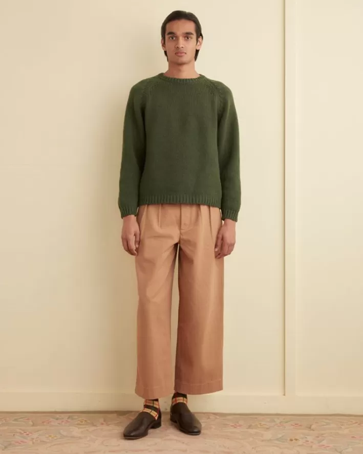 Men BODE Knitwear<Cashmere Crewneck - Green