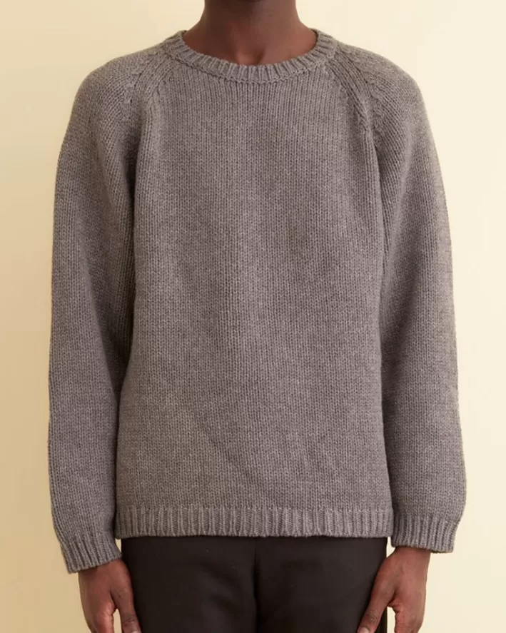 Men BODE Knitwear<Cashmere Crewneck - Grey