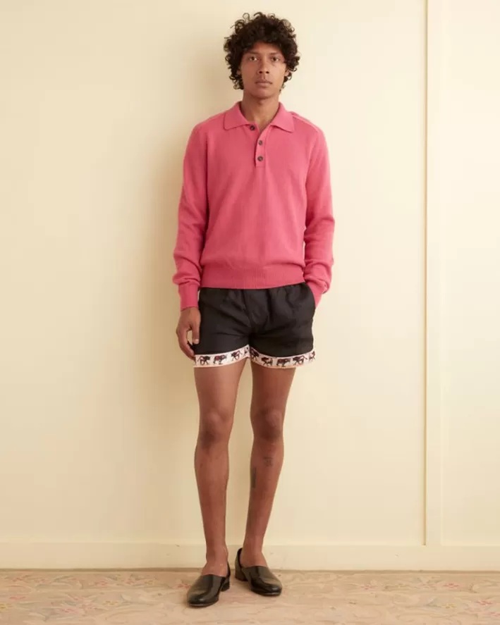 Men BODE Knitwear<Cashmere Polo - Pink