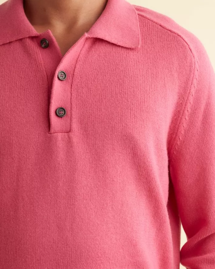 Men BODE Knitwear<Cashmere Polo - Pink