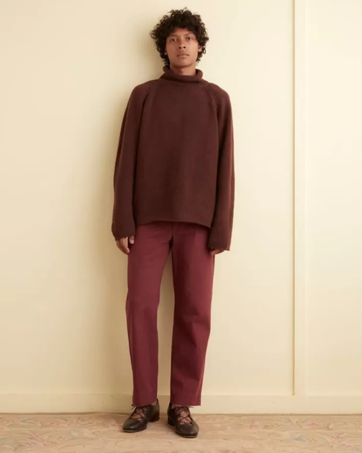 Men BODE Knitwear<Cashmere Rollneck - Cinnabar