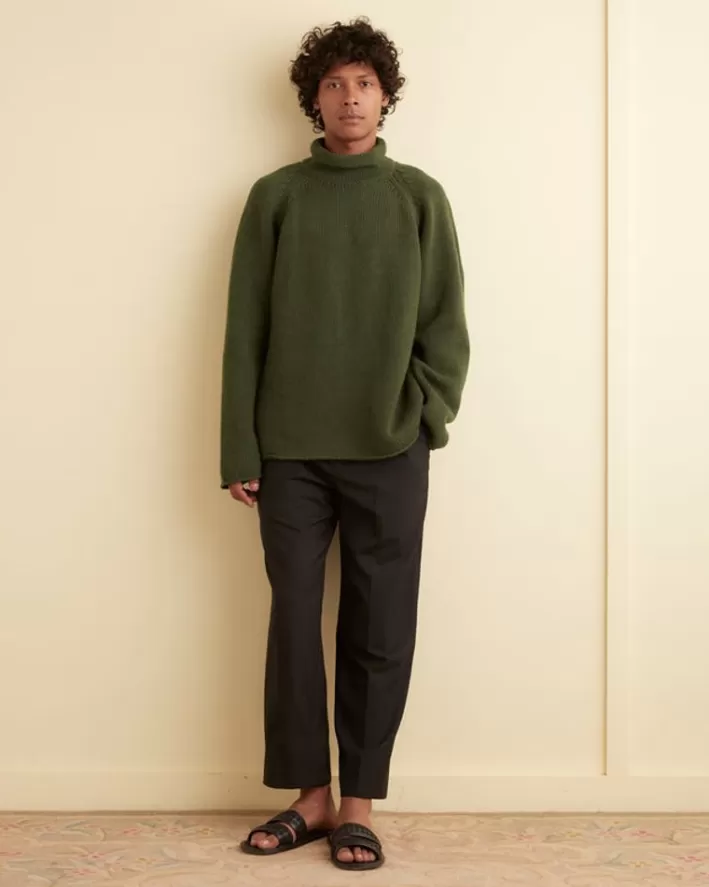 Men BODE Knitwear<Cashmere Rollneck - Green