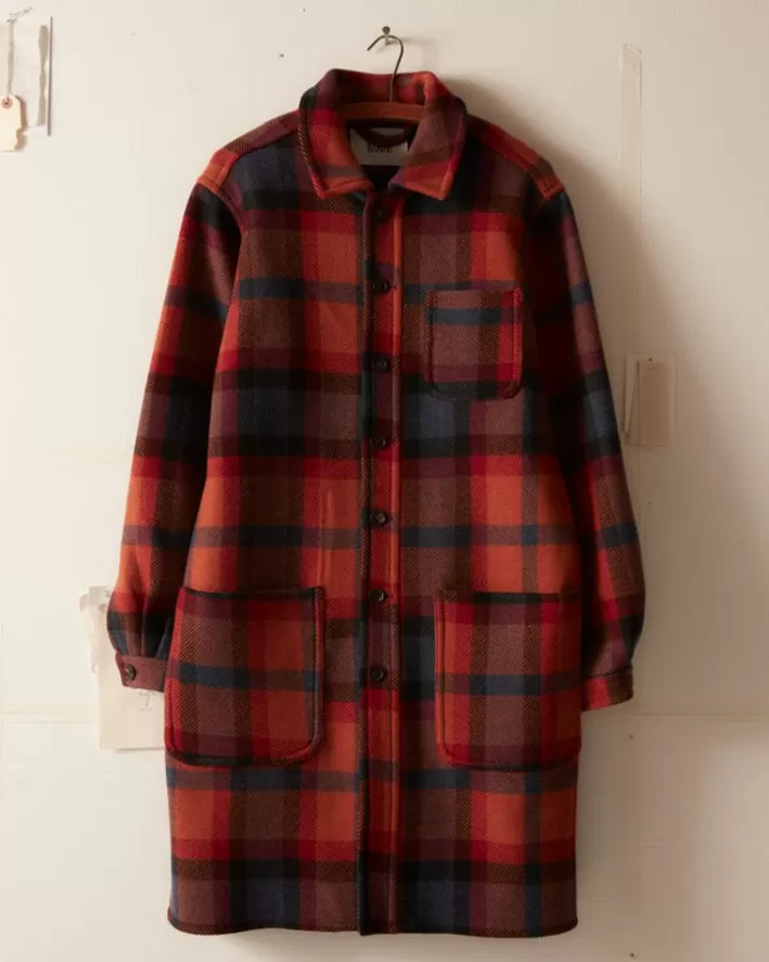 Men BODE Outerwear<Clinton Street Plaid Coat