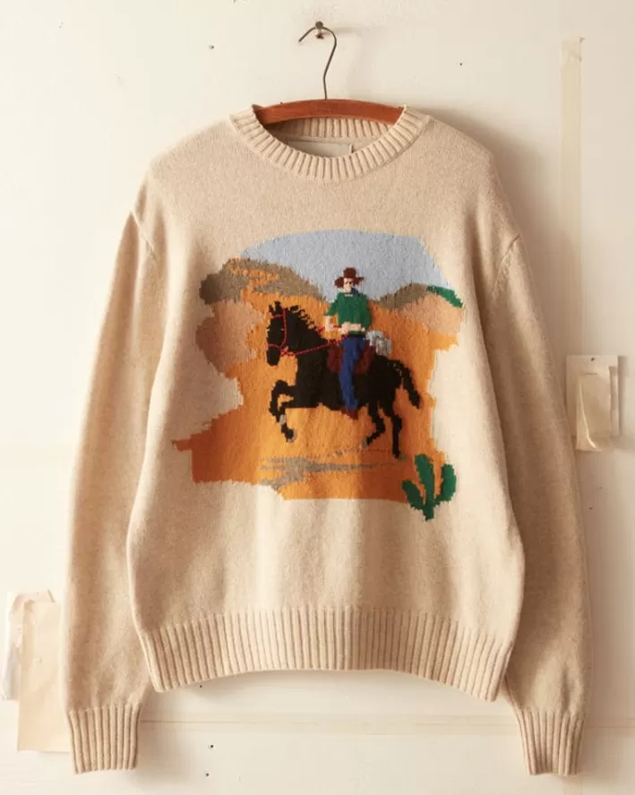 Men BODE Knitwear<Cowboy Crewneck