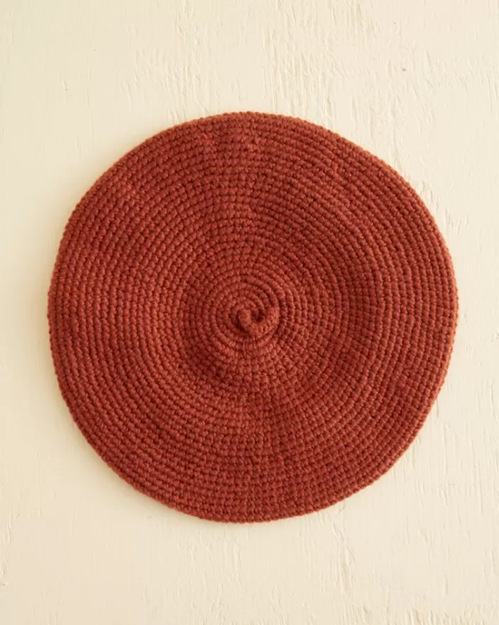 Men BODE Accessories<Crochet Beret - Tobacco