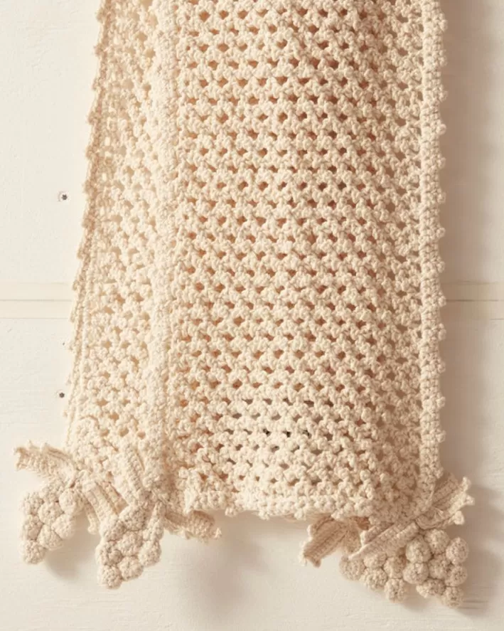 Men BODE Accessories<Crochet Grape Scarf - Cream