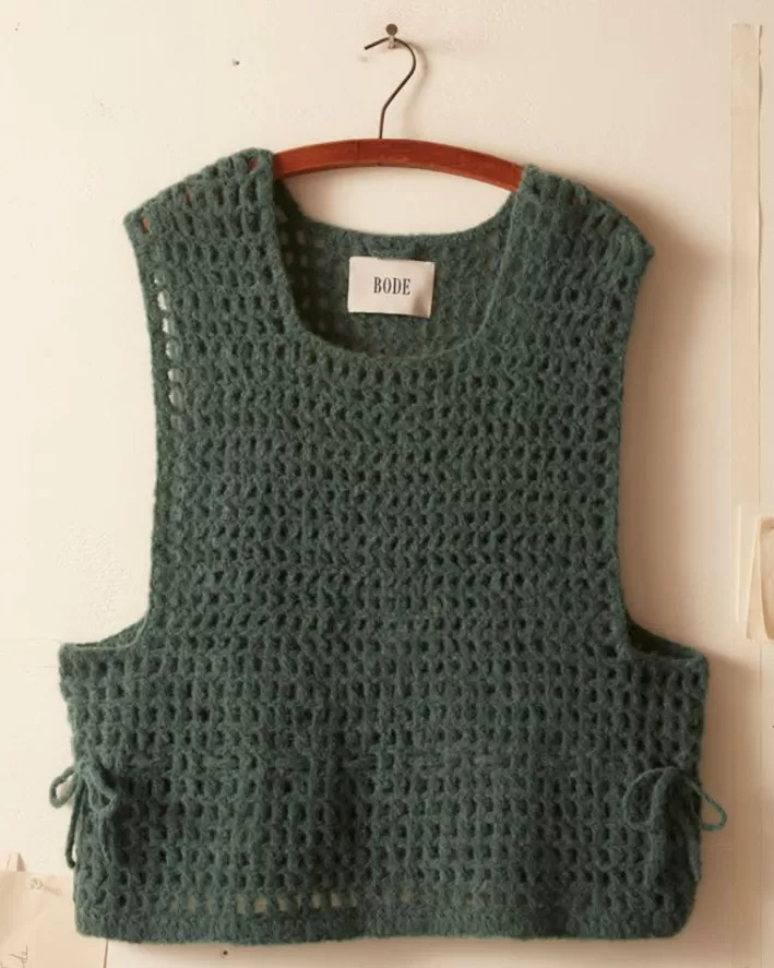 Men BODE Knitwear<Crochet Vest - Green