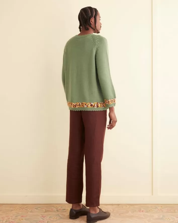 Men BODE Knitwear<Daisy Garland Sweater