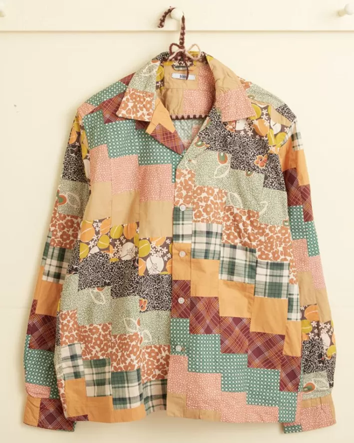 Men BODE Shirts<Diagonal Square Patchwork Shirt