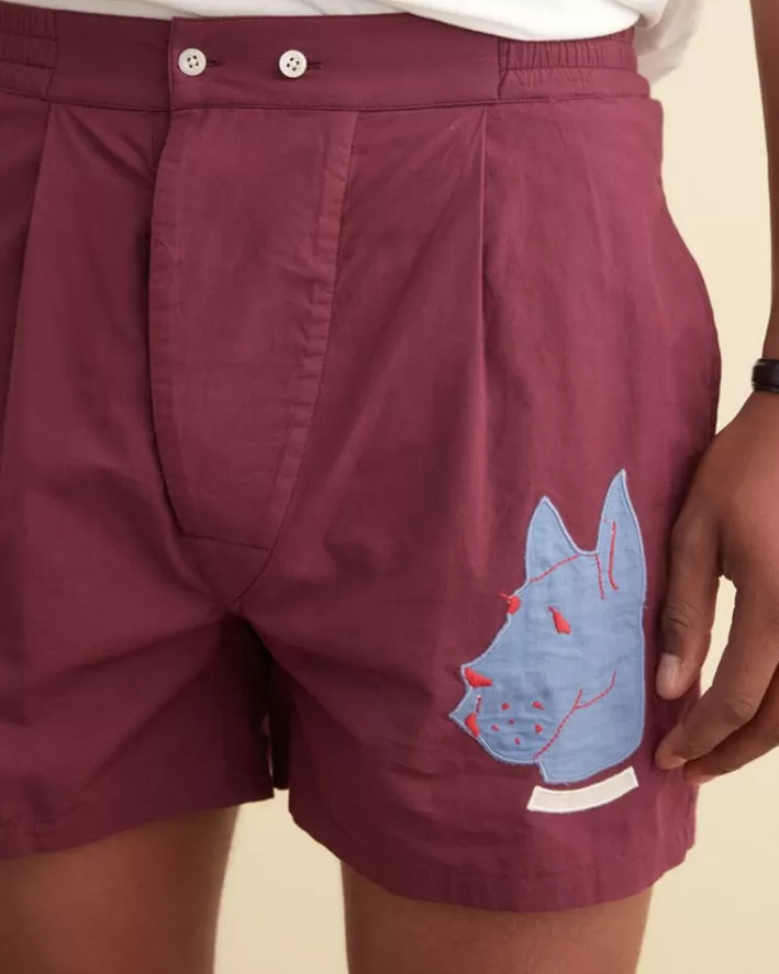 Men BODE Shorts<Doberman Applique Boxers