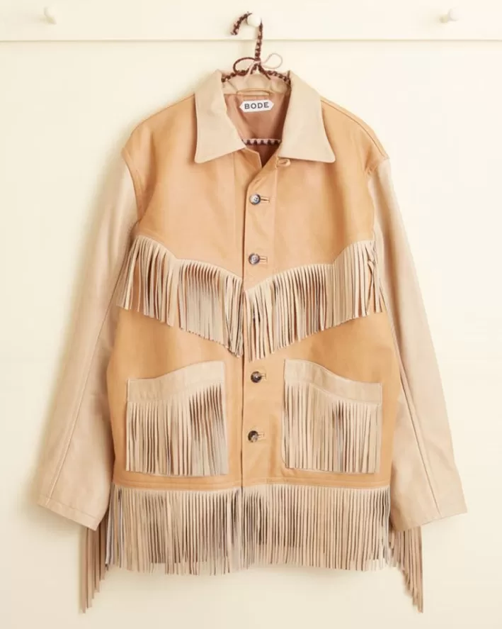 Men BODE Outerwear<Duo Leather Fringe Jacket