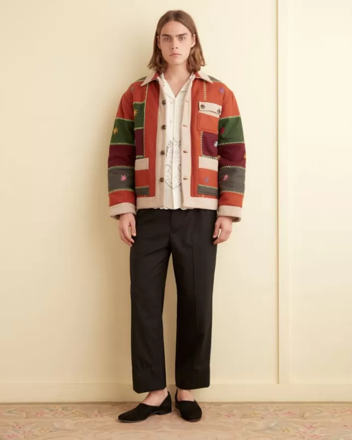 Men BODE Outerwear<Embroidered Autumn Quilt Jacket