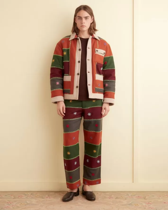 Men BODE Trousers & Pants<Embroidered Autumn Quilt Trousers