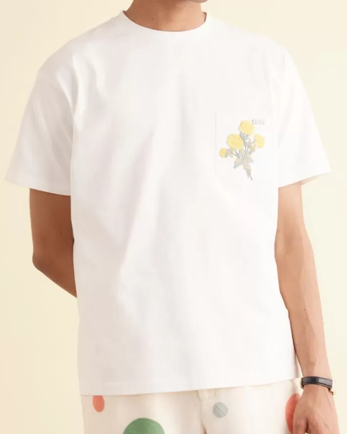 Men BODE Cut & Sew<Embroidered Bouquet Pocket Tee