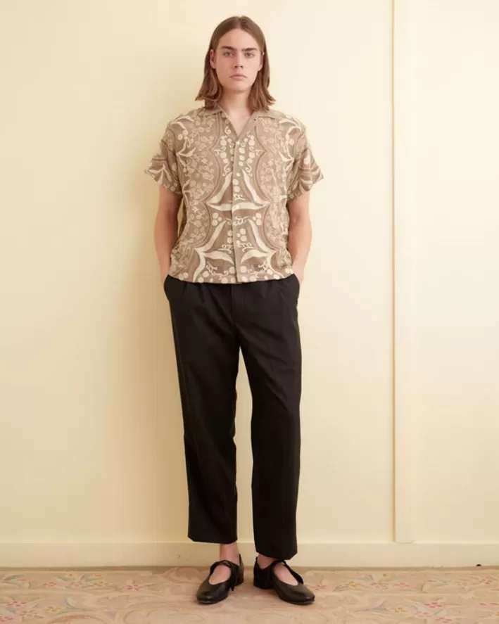 Men BODE Shirts<Filet Filigree Short Sleeve Shirt