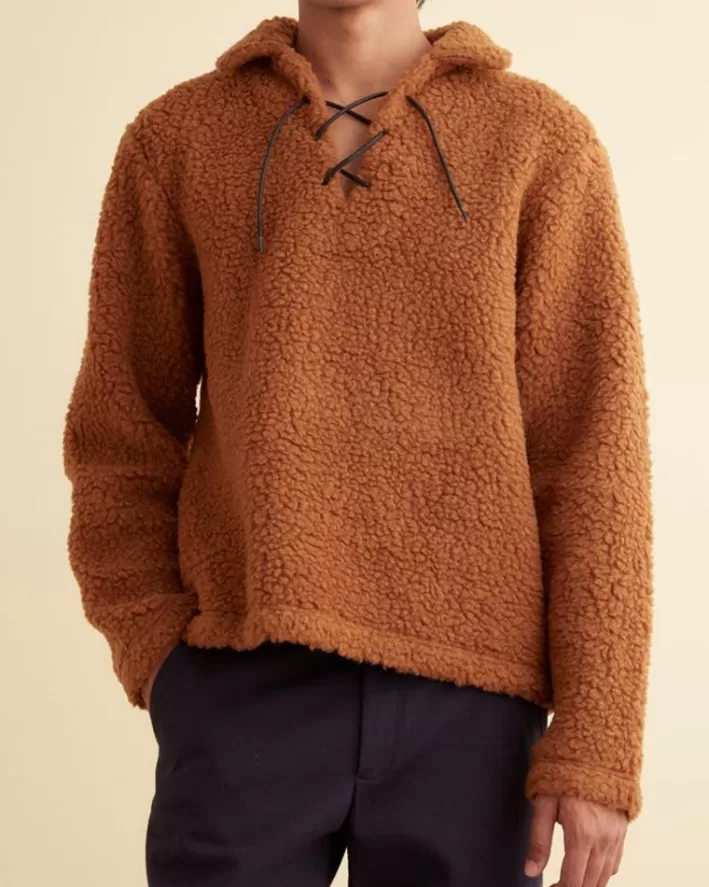 Men BODE Outerwear<Fleece Tie-Up Pullover