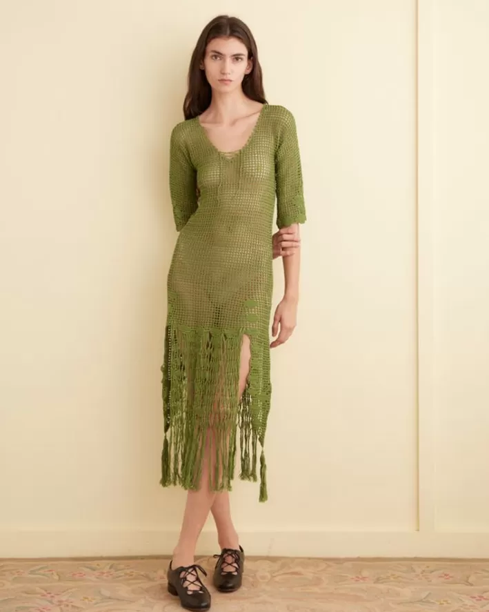 Women BODE Knitwear<Flint Dress - Apple