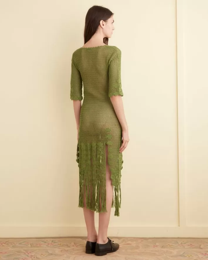 Women BODE Knitwear<Flint Dress - Apple