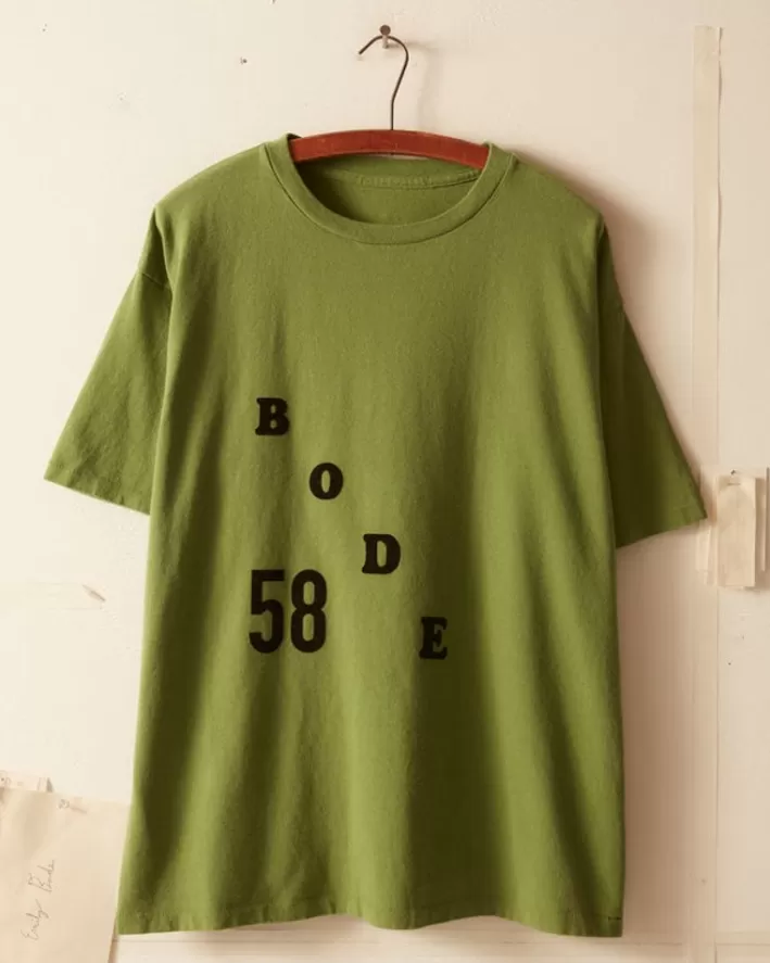 Men BODE Cut & Sew<Flocked Tee - Green