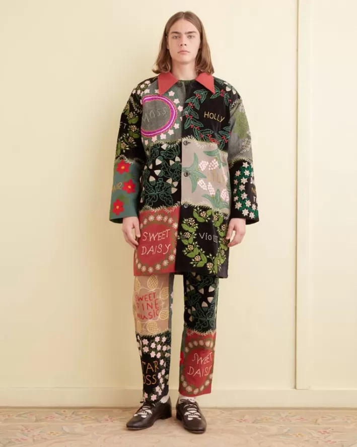 Men BODE Outerwear<Floral Genus Quilt Coat