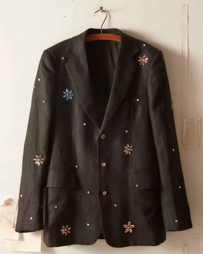 Men BODE Outerwear<Flower Gem Suit Jacket