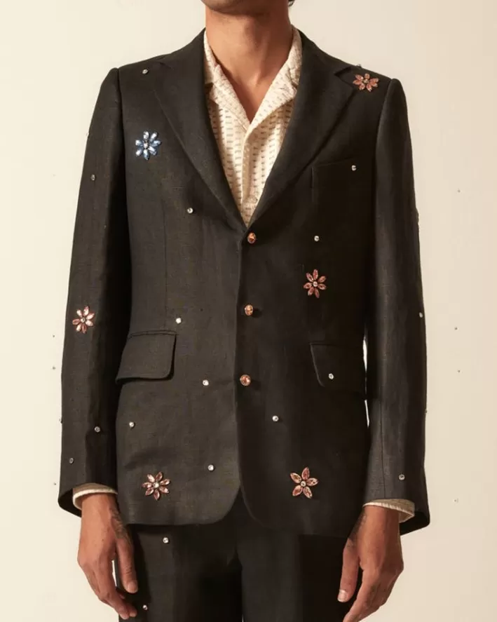 Men BODE Outerwear<Flower Gem Suit Jacket