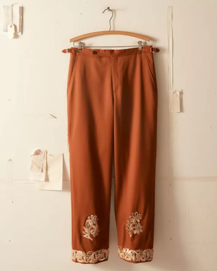 Men BODE Trousers & Pants<Gilded Floral Suiting Trouser