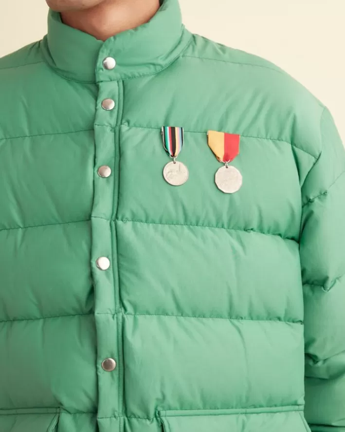 Men BODE Outerwear<Green Burlington Puffer Jacket