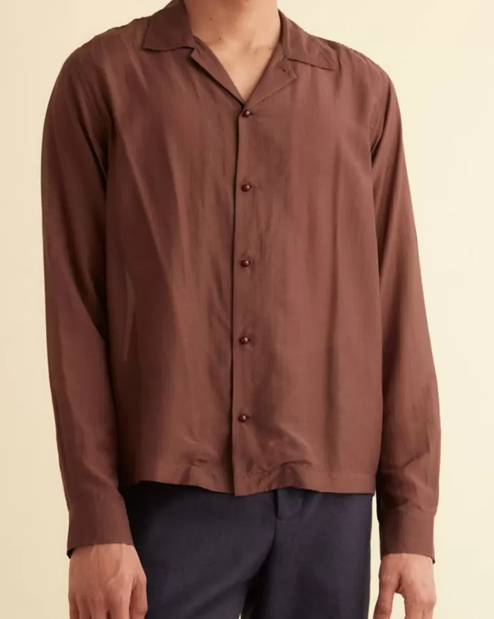 Men BODE Shirts<Heartwood Long Sleeve Shirt