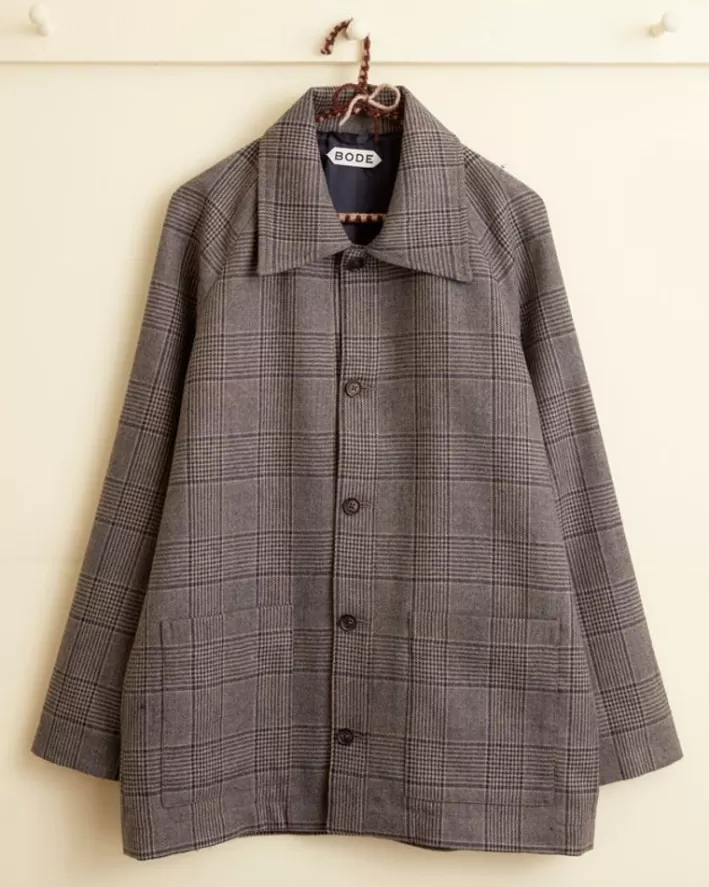 Men BODE Outerwear<Houndstooth Check Coat - Xs