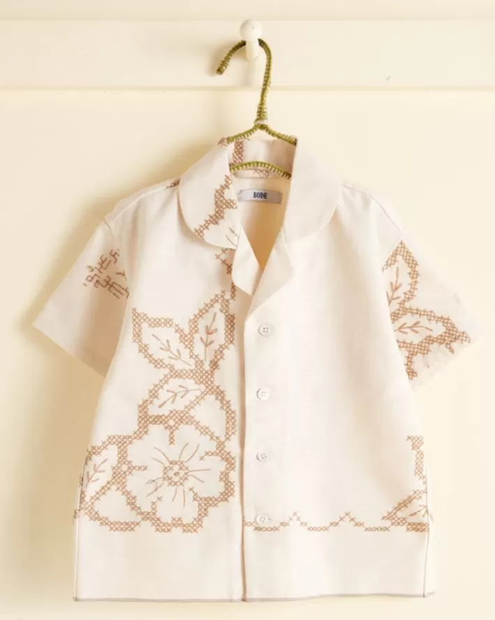 BODE Baby Bode<Kaki Flower Kids' Shirt - Os