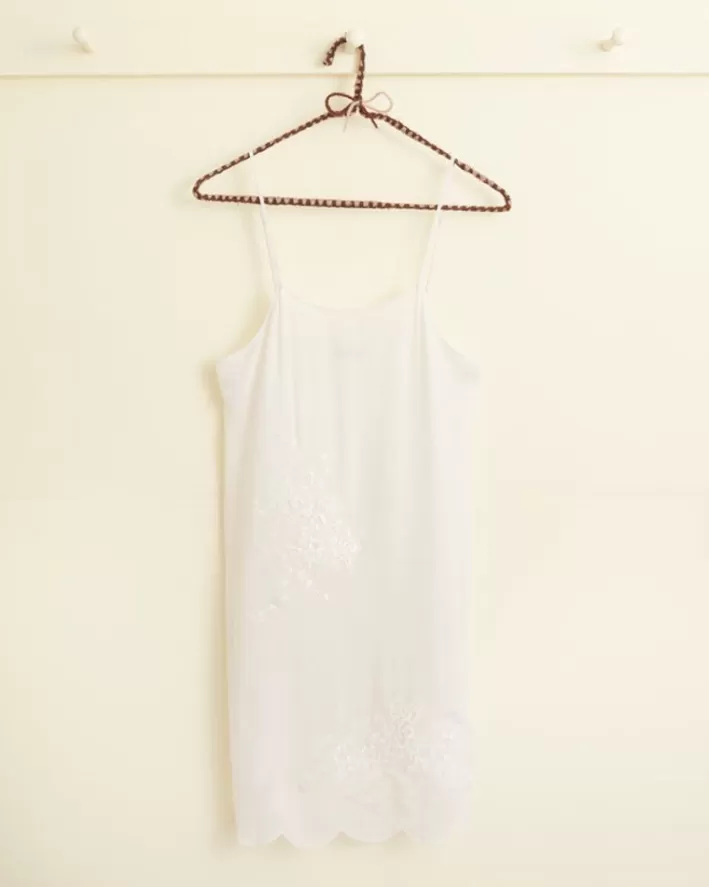 Women BODE Dresses<Lace Applique Scallop Slip