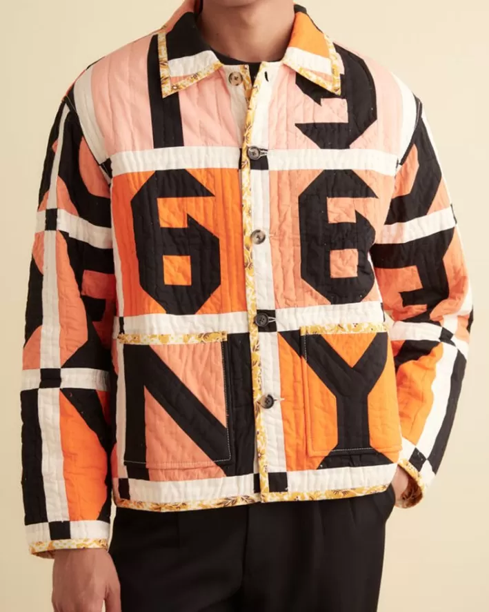 Men BODE Outerwear<Letter Block Quilt Jacket