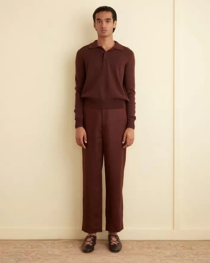 Men BODE Suiting<Linen Suiting Trousers - Chocolate