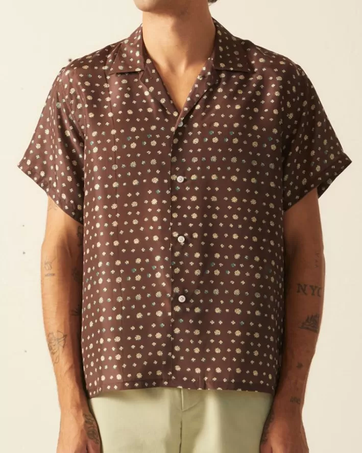 Men BODE Shirts<Lobelia Short Sleeve Shirt