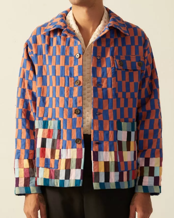 Men BODE Outerwear<Mini Patchwork Workwear Jacket