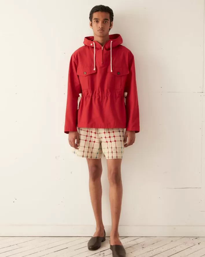 Men BODE Outerwear<Nylon Tie Anorak - Red