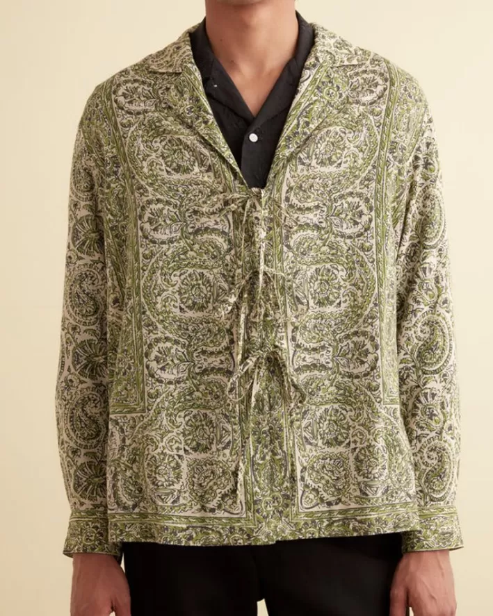 Men BODE Shirts<Paisley Tie Long Sleeve Shirt