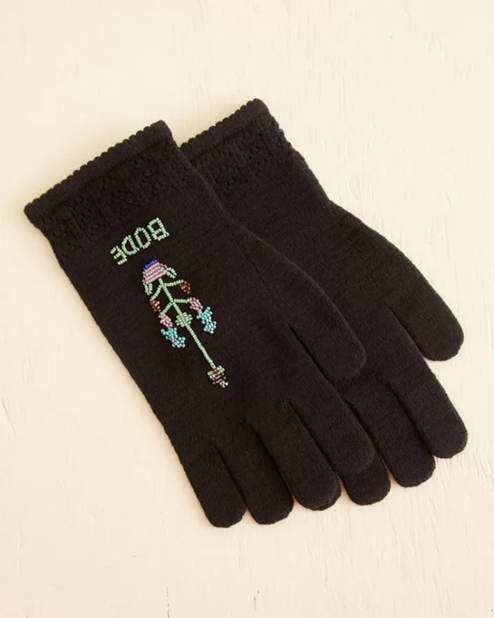 Men BODE Accessories<Pointelle Gloves - Black