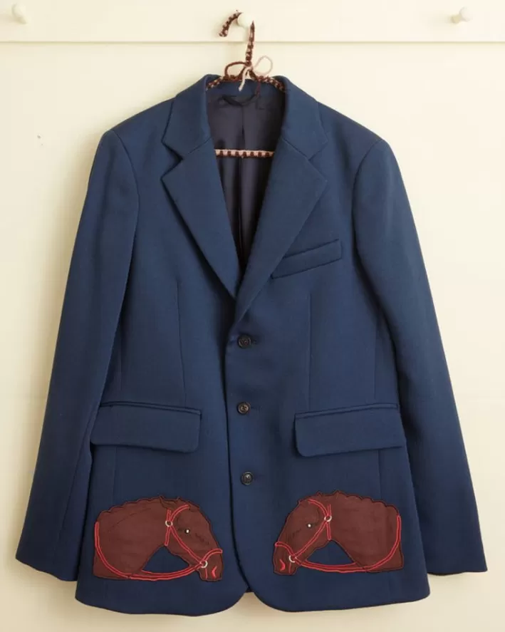 Men BODE Outerwear<Pony Applique Suit Jacket