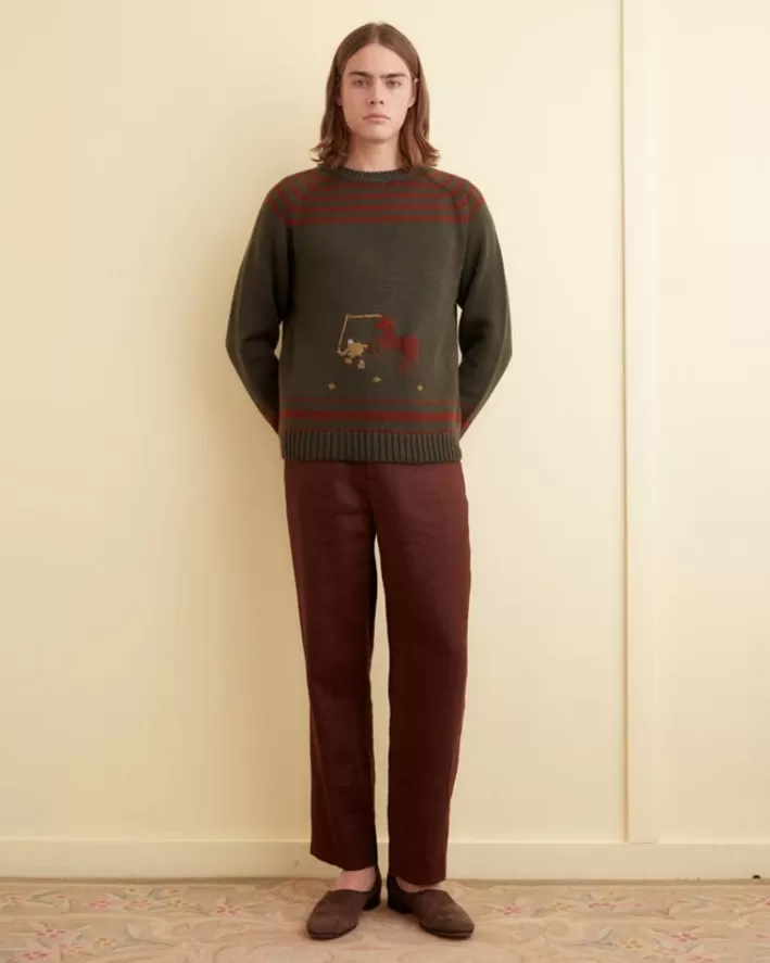 Men BODE Knitwear<Pony Lasso Sweater Multi