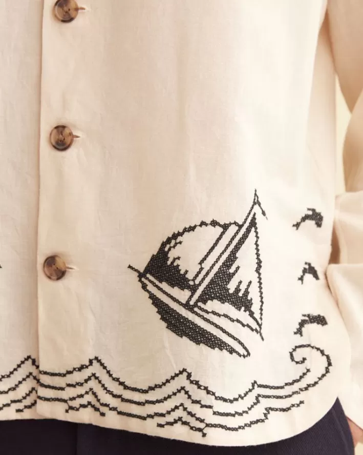 Men BODE Shirts<Sailing Overshirt