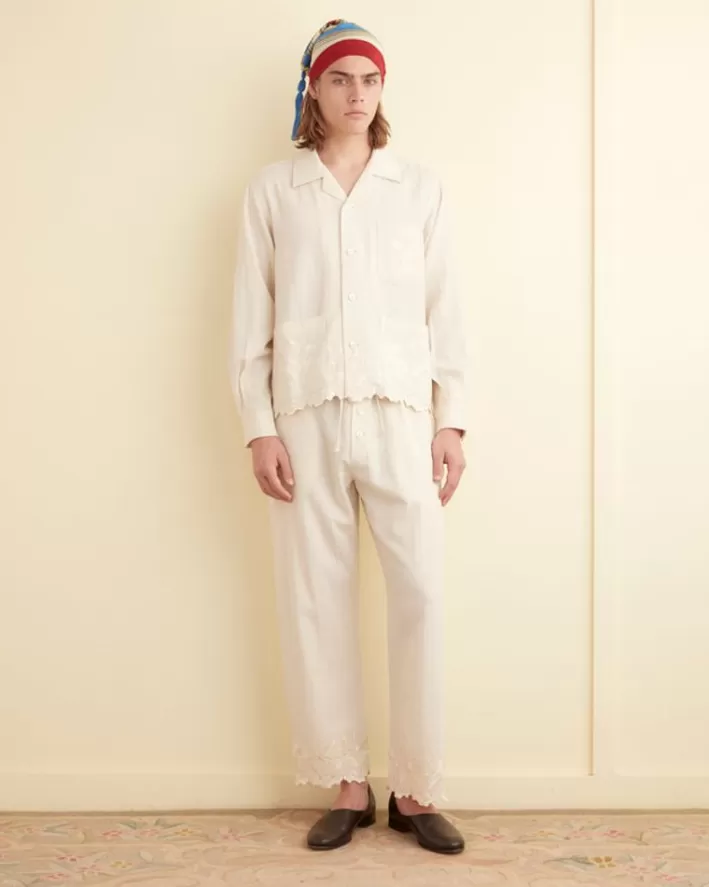 Men BODE Trousers & Pants<Scalloped Acorn Pajama Pants