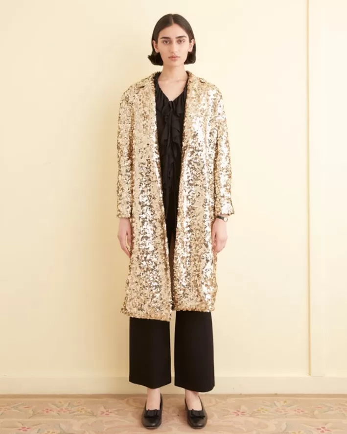 Women BODE Outerwear<Sequin Worcester Coat