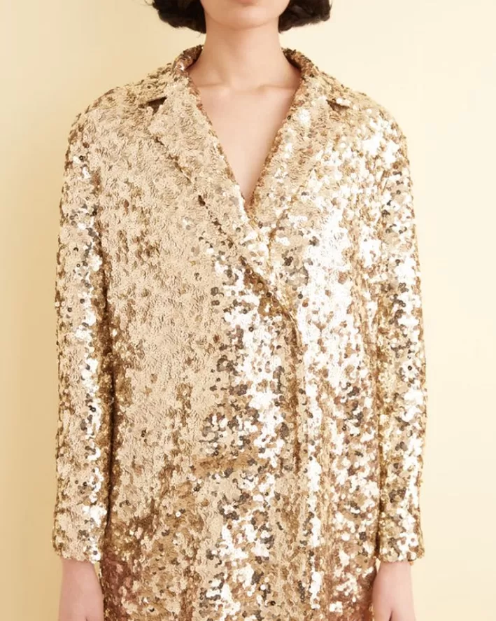 Women BODE Outerwear<Sequin Worcester Coat